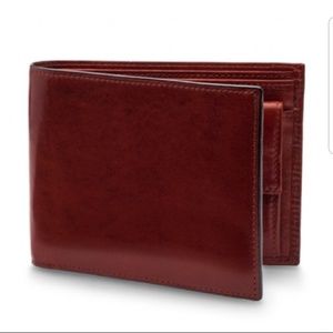 Executive Bosca Leather Bifold w/ Coin PouCH BNWT